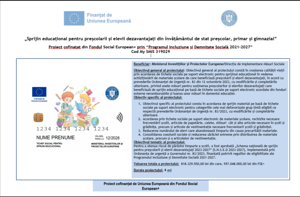 tichete sociale – og 83:2023. an scolar 2025 2026